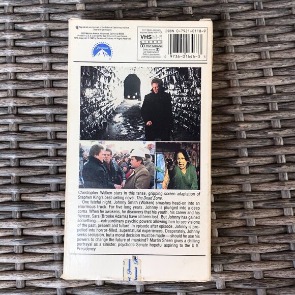Stephen King's The Dead Zone VHS 1989 Paramount - Picture 3 of 5